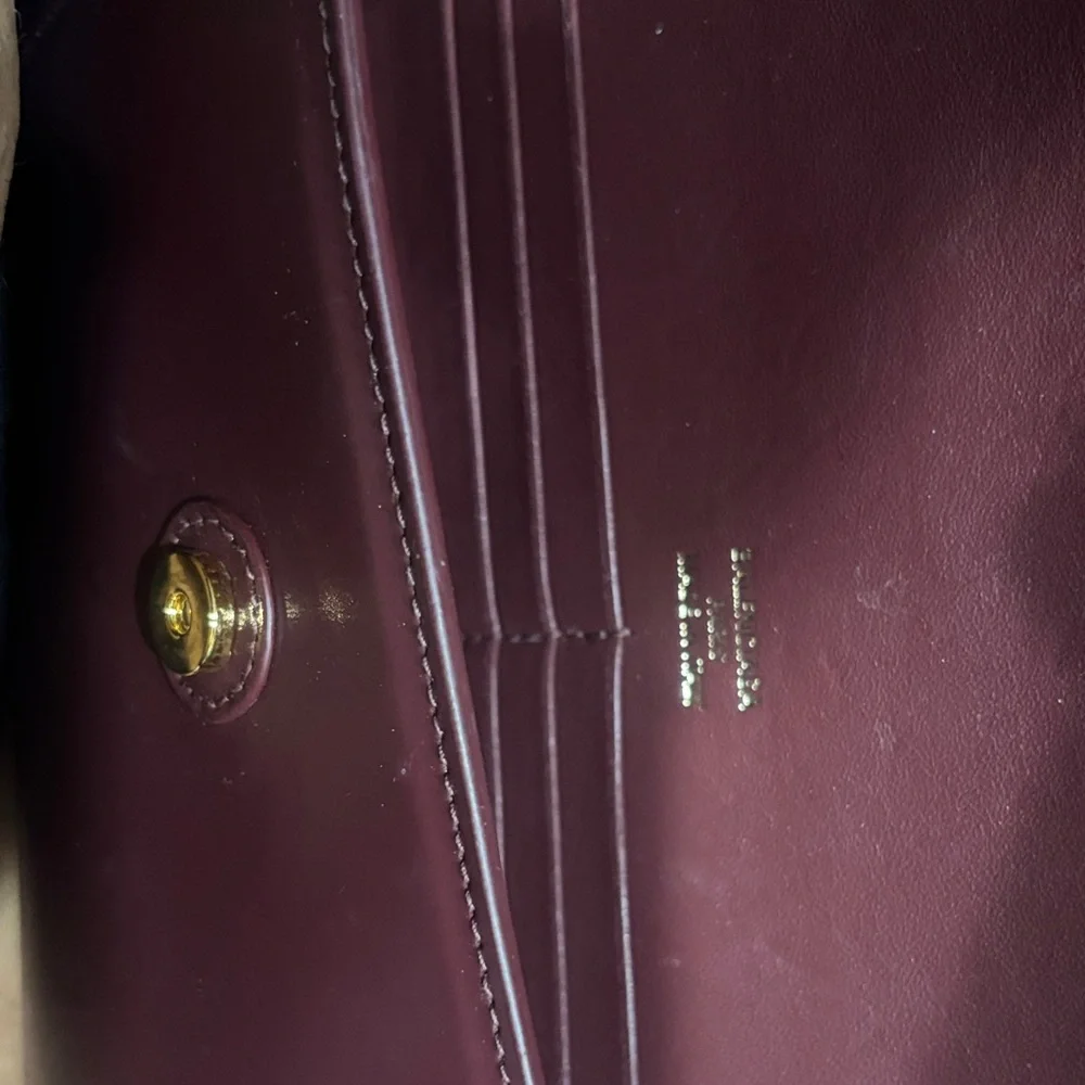 Balenciaga Maroon Shoulder Bag with Gold Accent - Picture 4 of 5